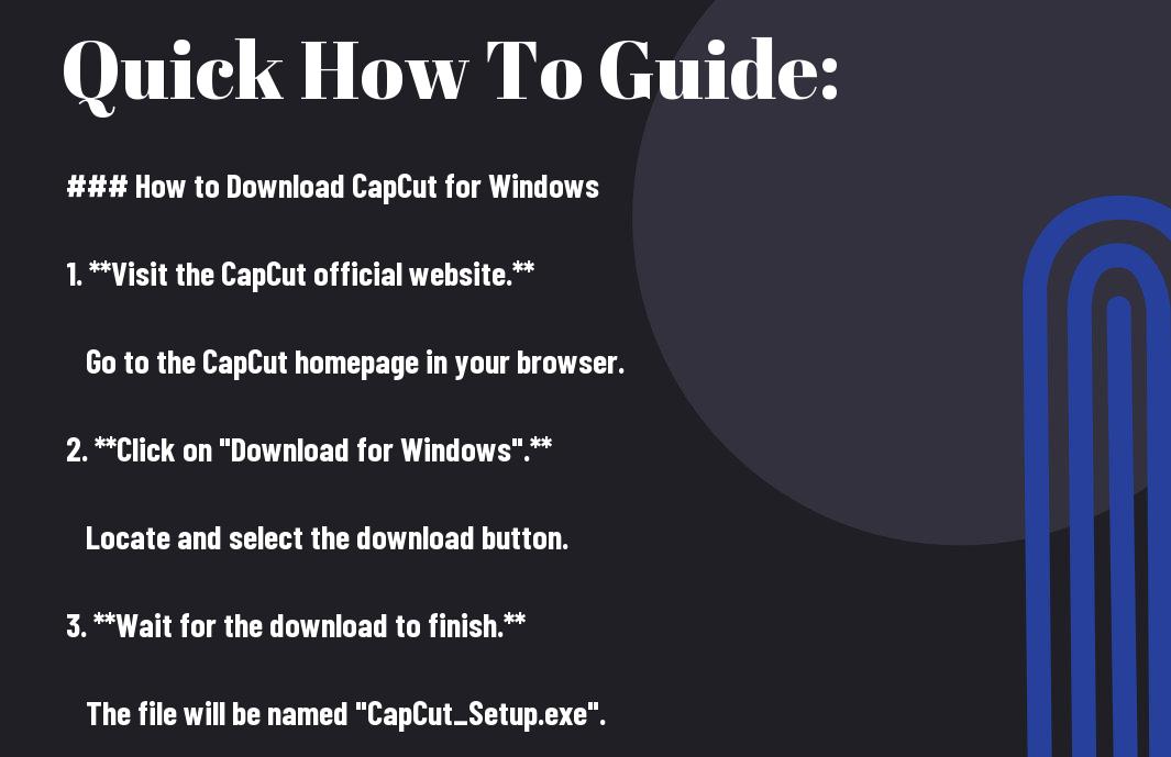 How to Download CapCut for Windows